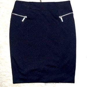 Michael Kors Black Stretch Pencil Skirt